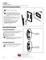 Preview for 10 page of Premier Mounts PTDM2 Installation Manual