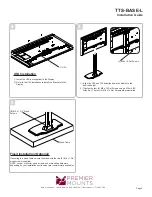 Preview for 3 page of Premier Mounts TTS-BASE-L Installation Manual