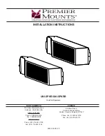 Premier Mounts UNI-SPKR Installation Instructions Manual preview