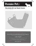 Preview for 1 page of Premier Pet Hammock Car Seat Cover User'S Product Manual