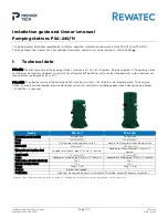 Preview for 2 page of PREMIER TECH REWATEC PSA-240 Owner'S Manual And Installation Manual