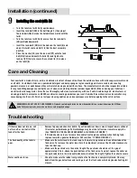 Preview for 8 page of Premier 1034390 Use And Care Manual