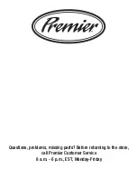 Preview for 10 page of Premier 1034392 Use And Care Manual