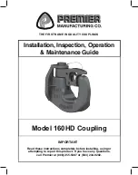 Premier 160HD Installation, Inspection, Operation & Maintenance Manual preview