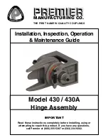 Premier 430 Installation, Inspection, Operation & Maintenance Manual preview