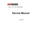 Preview for 1 page of Premier AA-2121 Service Manual