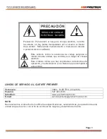 Preview for 2 page of Premier ADC-5509C Instruction Manual