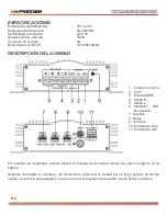 Preview for 3 page of Premier amp-4784c Instruction Manual