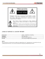 Preview for 2 page of Premier AMP-5707 Instruction Manual