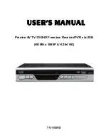 Preview for 1 page of Premier AV TV-1158HD User Manual