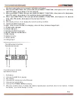 Preview for 10 page of Premier BB-5120USBTB Instruction Manual