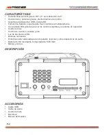 Предварительный просмотр 3 страницы Premier BB-5254USBTB Instruction Manual