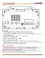 Предварительный просмотр 12 страницы Premier BB-5254USBTB Instruction Manual