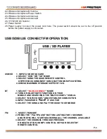 Предварительный просмотр 14 страницы Premier BB-5531USBTL Instruction Manual