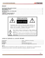 Preview for 2 page of Premier ED-5054PL Instruction Manual