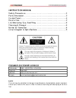 Предварительный просмотр 3 страницы Premier ED-5189PRO Instruction Manual