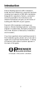 Preview for 2 page of Premier Floors Installation Manual