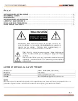 Preview for 2 page of Premier FRD-5208AF Instruction Manual