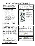 Preview for 2 page of Premier GAS SEALED BURNER Use And Care Manual And Installation Instructions