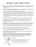 Preview for 4 page of Premier GAS SEALED BURNER Use And Care Manual And Installation Instructions