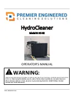 Premier HydroCleaner HC-02 Operator'S Manual preview