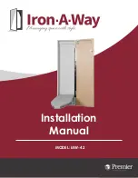 Premier Iron-A-Way IAW42FWU Installation Manual preview