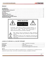 Предварительный просмотр 2 страницы Premier MS-5193SDBT Instruction Manual