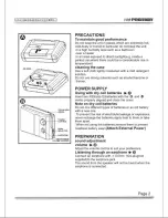 Preview for 3 page of Premier RD-98 Instructions And Warnings For Installation And Use