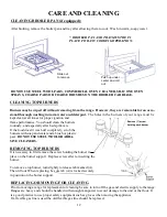 Preview for 14 page of Premier SAK600BP Use And Care Manual And Installation Instructions