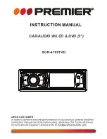 Premier SCR-4709TVD Instruction Manual preview