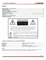 Предварительный просмотр 2 страницы Premier SCR-513TFT Instruction Manual