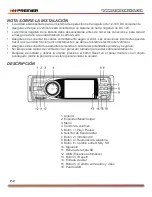 Предварительный просмотр 3 страницы Premier SCR-513TFT Instruction Manual