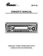 Premier SCR-60 Owner'S Manual предпросмотр