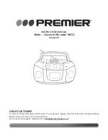 Preview for 1 page of Premier SX-0541CD Instruction Manual