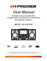 Preview for 1 page of Premier SX-2355TVD User Manual