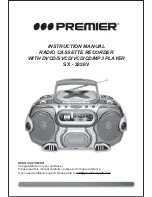 Preview for 1 page of Premier SX - 3228V Instruction Manual