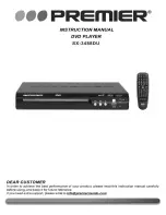 Предварительный просмотр 1 страницы Premier SX-3488DU Instruction Manual