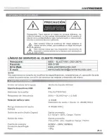 Предварительный просмотр 2 страницы Premier SX-4625DU Instruction Manual