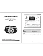 Premier SX-4901USD Instruction Manual предпросмотр