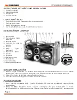 Предварительный просмотр 11 страницы Premier SX-5716USBTB Instruction Manual