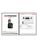 Предварительный просмотр 1 страницы Premier TEL-4244IL Instruction Manual