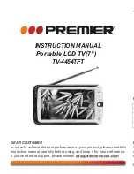Premier TV-4454TFT Instruction Manual preview