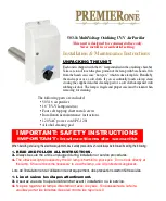 PremierOne 503-16 Installation & Maintenance Instructions Manual предпросмотр