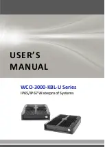 Premio WCO-3000-KBL-U Series User Manual предпросмотр