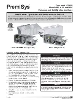 Premisys MP Series Installation, Operation And Maintenance Manual preview