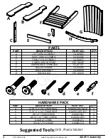 Предварительный просмотр 2 страницы Premium Poly Patios AD-0111 Assembly Instructions