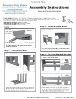 Предварительный просмотр 1 страницы Premium Poly Patios Amish Poly Van Buren Sofa WV-992-P Assembly Instructions