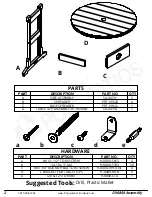 Предварительный просмотр 2 страницы Premium Poly Patios Breezesta CH-0808 Assembly