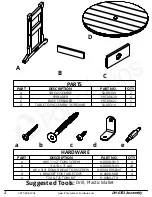 Предварительный просмотр 2 страницы Premium Poly Patios Breezesta DH-0703 Assembly