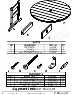 Предварительный просмотр 2 страницы Premium Poly Patios Breezesta DH-0704 Assembly